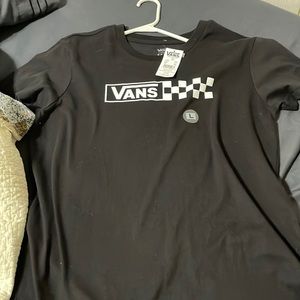 black vans t-shirt size large
